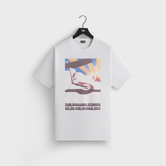 Kith for The Rolling Stones New York 1972 Poster Tee White T-Shirt Size XL - Picture 1 of 6